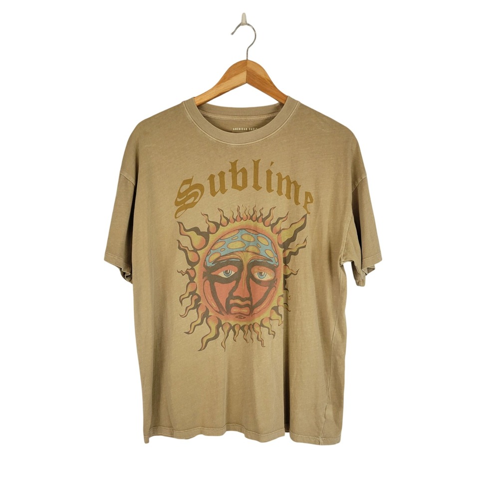 American Eagle Oversized Band Tee Sublime Graphic Tshirt Size Extra Small Cotton
